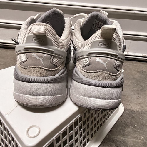 Puma casual athletic shoes used, size 41, white and grey