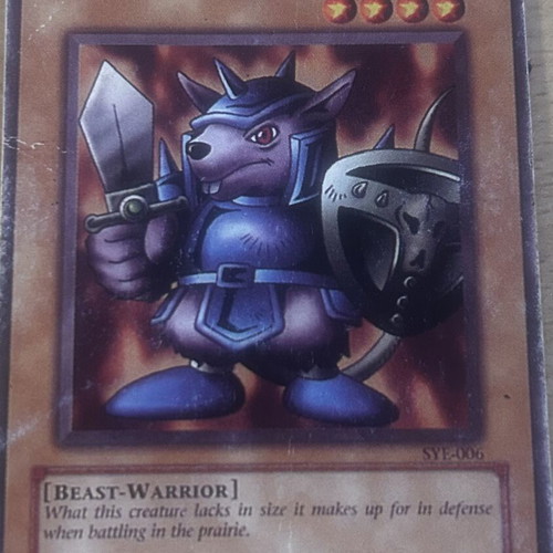 Beaver Warrior Yu-Gi-Oh! card, NM English edition