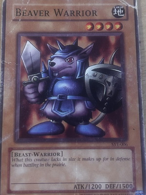 Beaver Warrior Yu-Gi-Oh! card, NM English edition