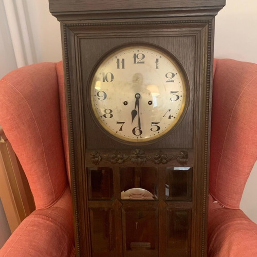 Junghans antique German wall clock used, analog