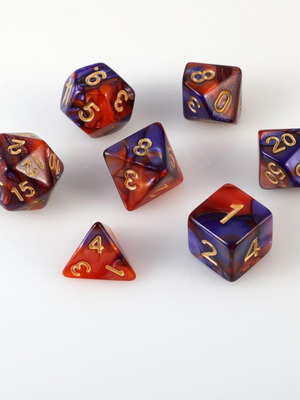 Dice set for Dungeons & Dragons with pouch new