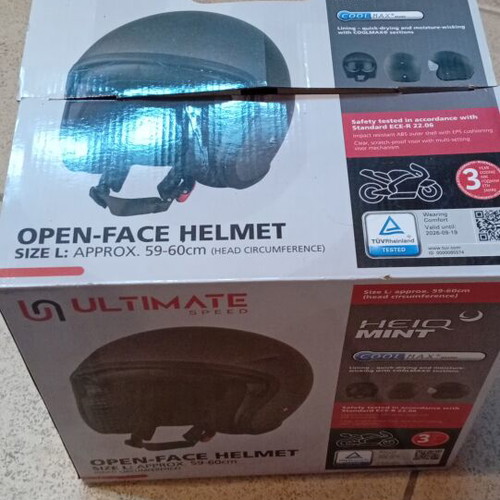 Motorcycle helmet size L, 59-60cm