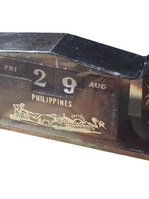 Wooden calendar from the Philippines new