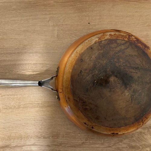 Frying pan used, cooking cookware