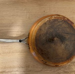 Frying pan used, cooking cookware
