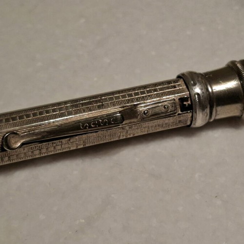 USUS Patent Antique multicolor used silver mechanical pencil