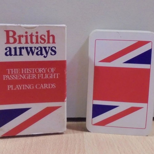 British Airways old promotional playing cards used