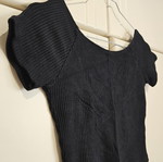 Pull & Bear cropped top, black, size M