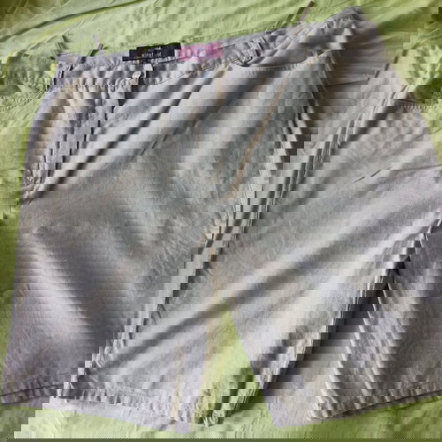 Ленени къси панталони като ново, размер L, бежови