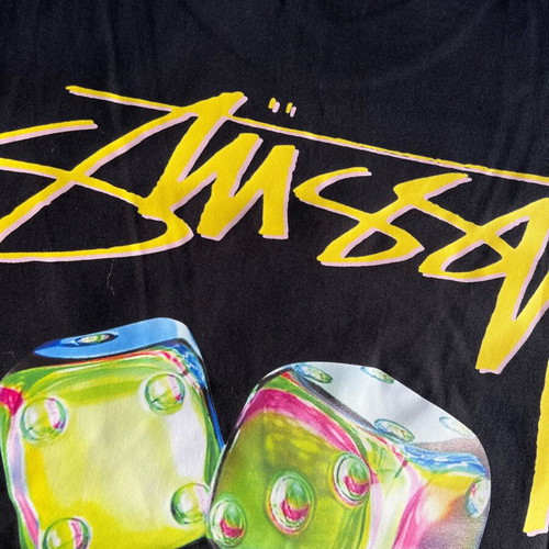 Stussy Chrome Dice Tee new, size S and M, black