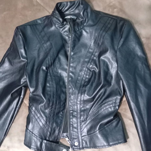 Fitted black leather jacket new, Shein, size S