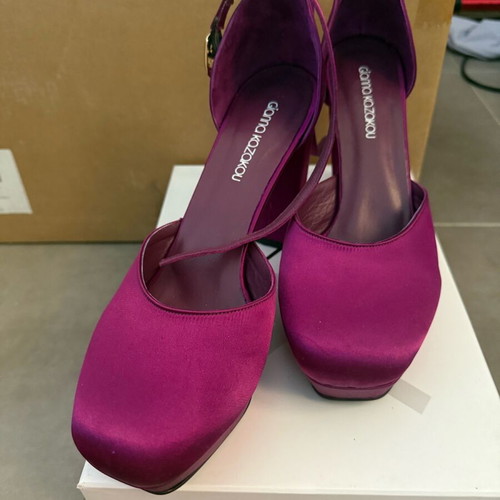 Gianna Kazakou satin pumps like new, purple, size 41
