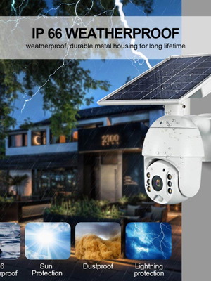 Ασύρματη ηλιακή κάμερα IP 1080P με σύνδεση WiFi καινούργιο