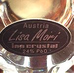  Lisa Mori Αυστρίας χειροποίητο Ρολόι από 24άρι μασίφ καθαρό κρύσταλλο ...Άθικτο με την πιστοποίηση του!