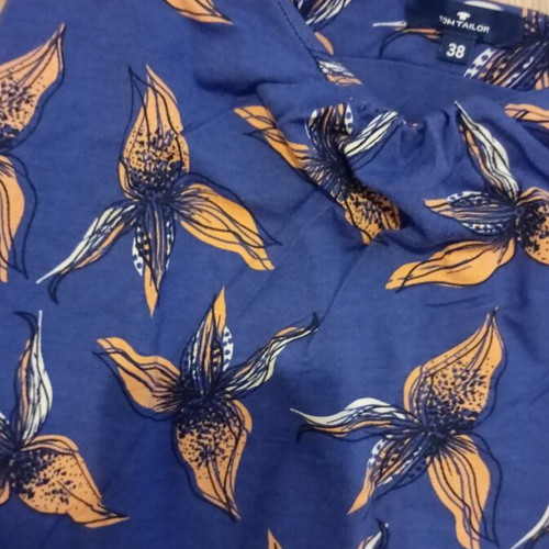 Tom Tailor dress like new, size 38, blue and orange