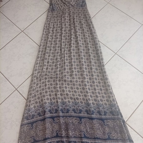 H&M boho dress, gray, size S