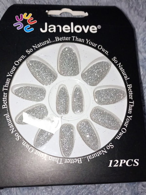 Μανικιούρ JaneLove ασημένια λάμψη καινούργιο