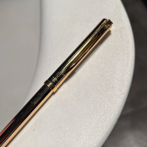 Waterman pen used, gold color, made in France