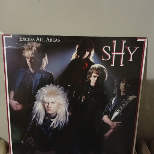Shy Excess All Areas vinyl record 1987 like new, rock