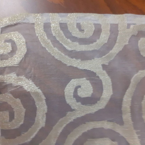 Table runner with gold design 1.59m new