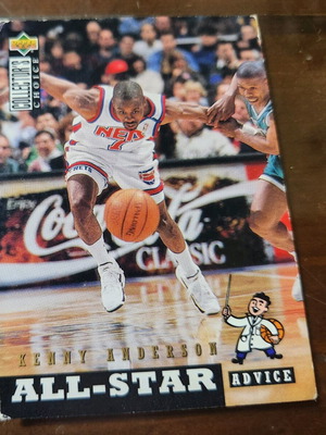 1994-95 Upper Deck Collector's Choice Kenny Anderson All-Star Advice card used
