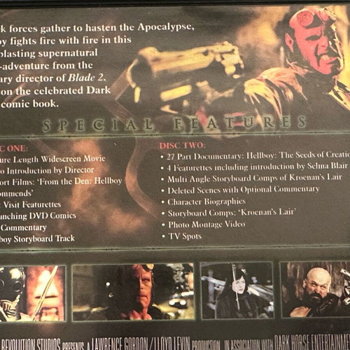 Hellboy 2004 DVD like new, English edition with Greek subtitles