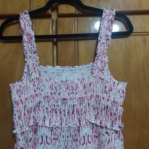 Zara summer dress like new, long with side slit, cotton and linen