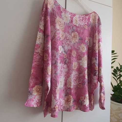 Spring sweater made in Italy, 50% cotton, new, multicolor