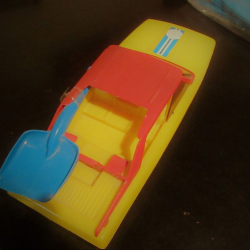 Plastic Greek Children's Sea Toy Boat new 70s-80s