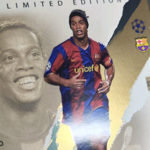 ronaldinho limited edition card Vhtf Soccer Card Hafinha Ronaldinho Barcelona Panini Limited Edition Rare  Footba