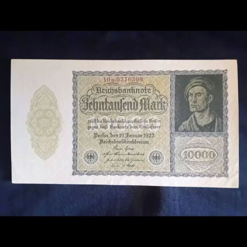 German banknote 10000 mark 1922 like new