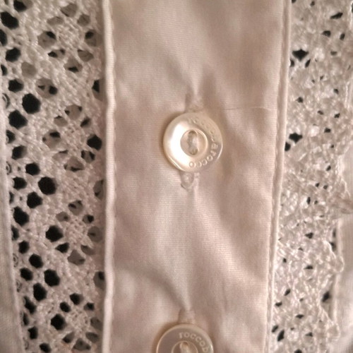 Roccobarocco lace top new, white, size XXL