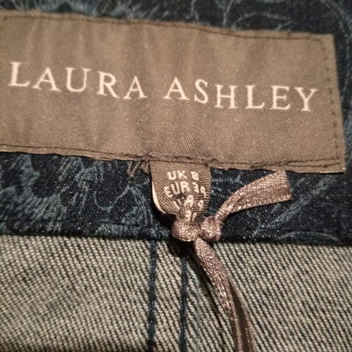 Laura Ashley jean jacket new, size UK 8, blue with floral pattern