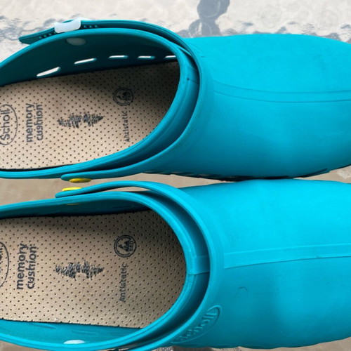 Scholl orthopedic clogs used