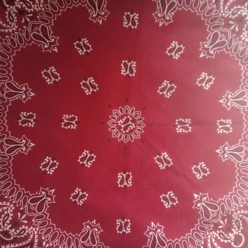 Wamcraft Red Cotton Bandana RN 14193 like new, made in USA