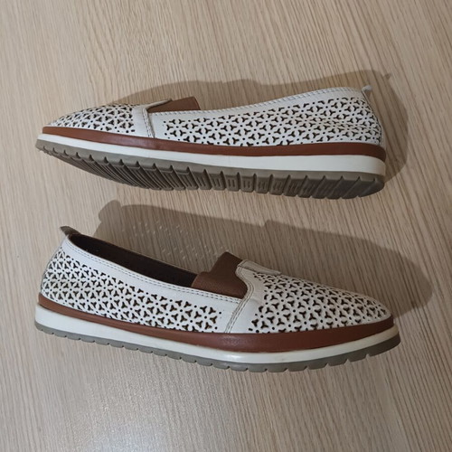 Smart Steps leather shoes like new, size 41, white and brown