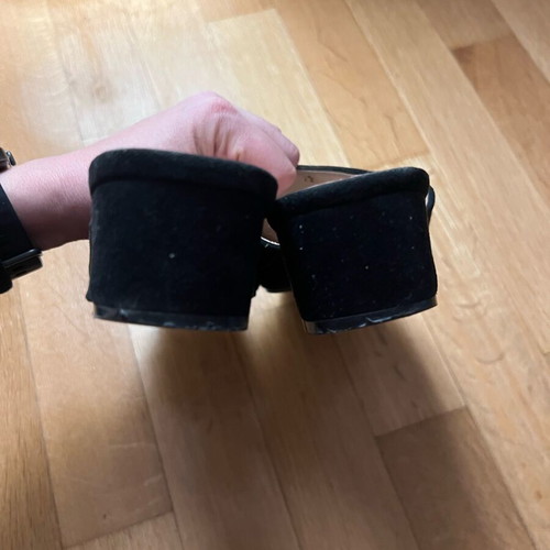 Migato black suede mules used, 5cm heel, size 39