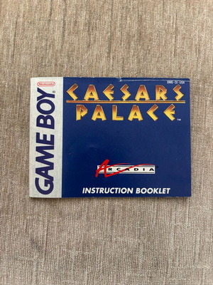 Caesars Palace Nintendo Gameboy manual used