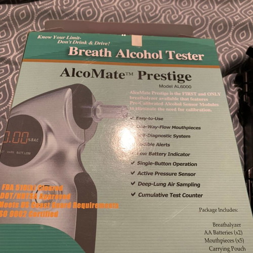 Alcohol Tester like new with new mouthpieces in cellophane