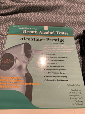 Alcohol Tester like new with new mouthpieces in cellophane