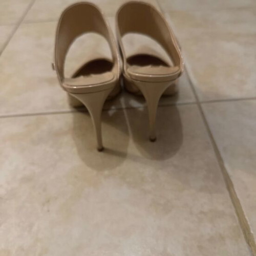 Mukes Nude Atos Lombardini mules like new, size 38, beige