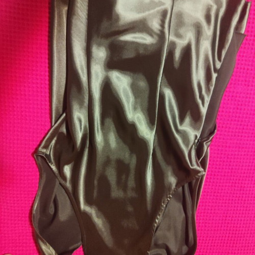 Satin blouse like new, green, sizes S and M
