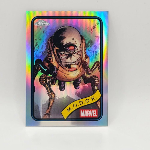 Topps Chrome Marvel Modok Refractor card like new