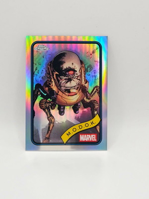 Topps Chrome Marvel Modok Refractor card like new