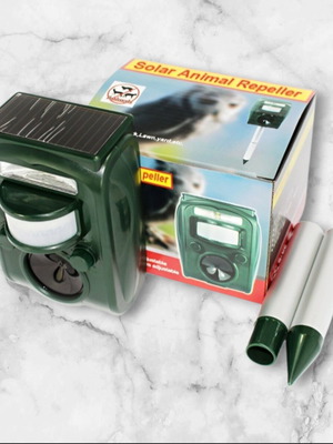Ultrasonic Animal Repellent νέο, ηλιακό, αδιάβροχο