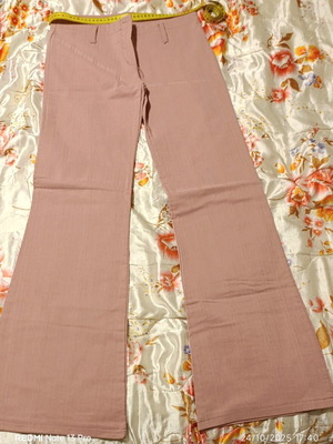 Elastic bell-bottom pants like new, candy color, size XL