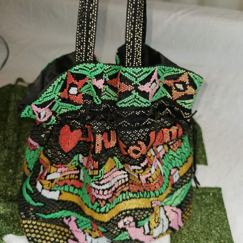 A-Cold-Wall beaded tote bag, vintage Jerusalem souvenir