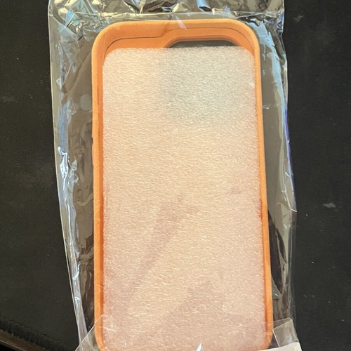 Magsafe Case for iPhone 14 Pro New Orange with Soft Fabric Texture