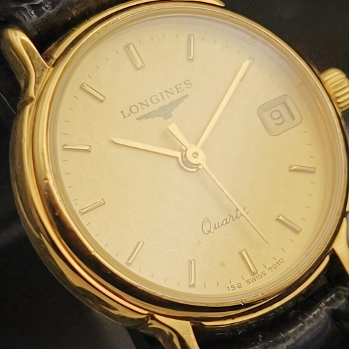 Longines Classic Ladies Quartz watch used, champagne dial