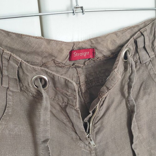Linen pants Small gray Straight brand like new
